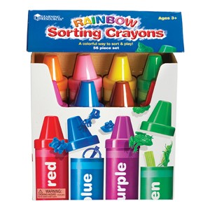 Rainbow Sorting Crayons